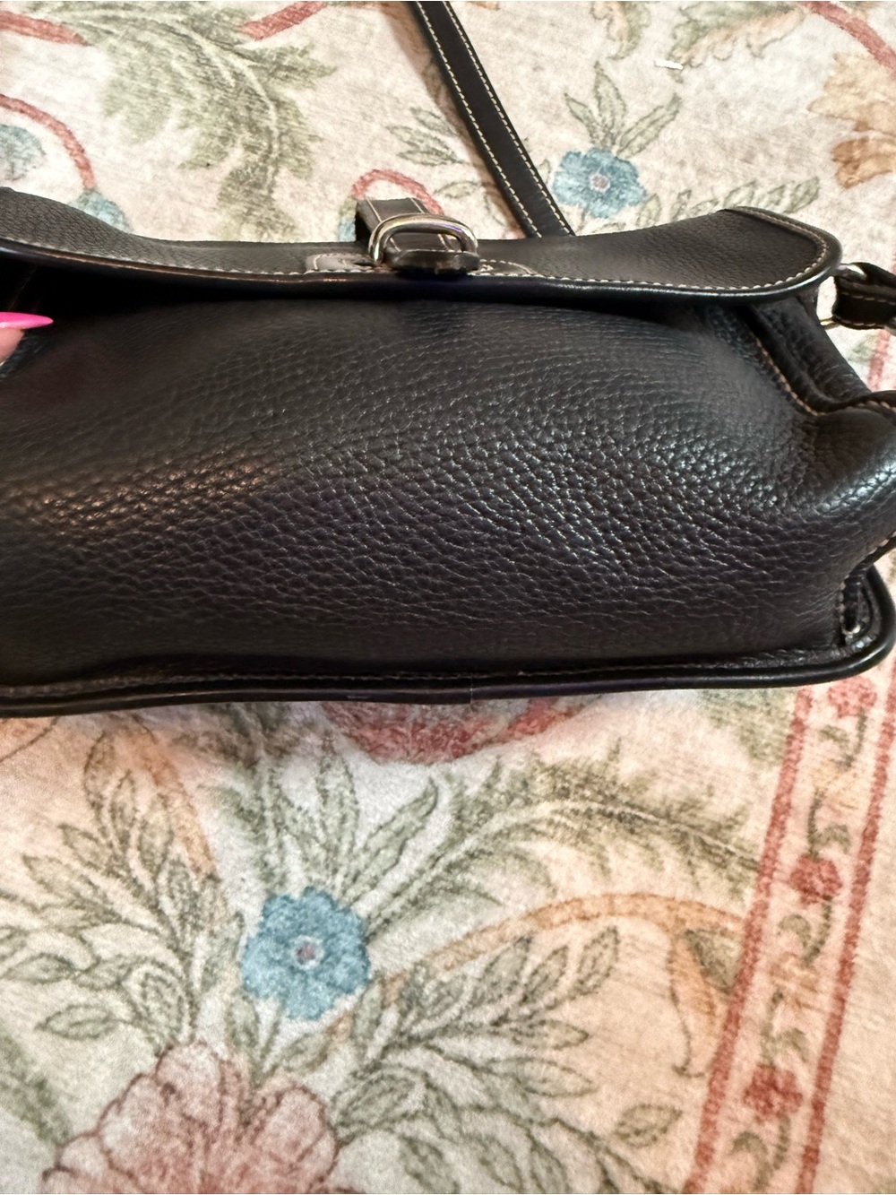 Dooney & Bourke Black Pebbled Leather Crossbody Bag - Picture 6 of 12